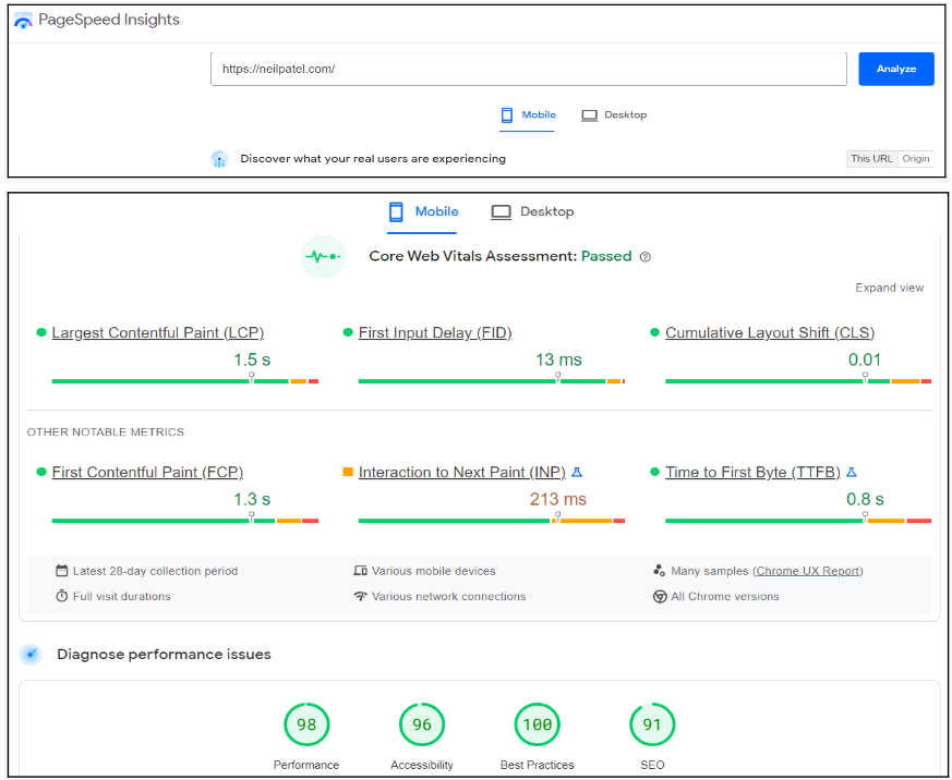 seo checklist for new website